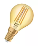 Lampa VINTAGE 1906 CL P Filament szkło przezroczyste GOLD 35 non-dim 4W 825 E14