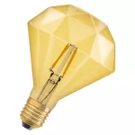Lampa VINTAGE 1906 CL DIAMOND Filament szkło przezroczyste GOLD 40 non-dim 4,5W 825 E27
