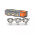 Oprawa LED SPOT SET RECESS GU10 3x2.6W GU10 Brushed Nickel