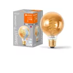 Lampa LED SMART+ WiFi CLASSIC Globe80 Gold 50 8W/TW E27