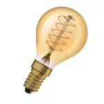 Lampa VINTAGE 1906 CL P Filament szkło przezroczyste GOLD 25 dim 3,4W 824 E14