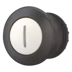 M22S-DP-W-X1 Przycisk grzybkowy biały, z opisem