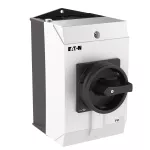 T3-3-15680/I2/SVB-SW Rozłącznik główny, 3 bieg. + N + 1 NO + 1 NC, 32 A, funkcja awaryjnego zatrzymania, 90 °, blok. na kłódkę w pozycji Wył., w obudowie IP65, pokrętło czarne z blokadą na kłódkę