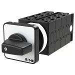 T0-8-8372/E Przełącznik zasilania, Styki: 16, 20 A, tabliczka: 1-2, 90 °, bez samopowrotu, montaż natablicowy, pokrętło czarne bez możliwości blokady