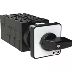 T0-8-8372/E Przełącznik zasilania, Styki: 16, 20 A, tabliczka: 1-2, 90 °, bez samopowrotu, montaż natablicowy, pokrętło czarne bez możliwości blokady