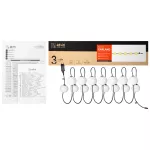 Girlanda oświetleniowa, 15 x 1W, 15 x 60lm, 2500K, 10,5m