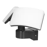 TOS DUO LED 2x20W podwójny naświetlacz ogrodowy, 2x1600lm, IP65, 4000K, PC, czarny