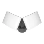 TOS DUO LED 2x20W podwójny naświetlacz ogrodowy z PIR, 2x1600lm, IP65, 4000K, PC, szary