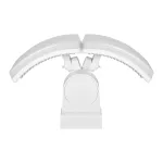 TOS DUO LED 2x20W podwójny naświetlacz ogrodowy, 2x1600lm, IP65, 4000K, PC, biały