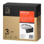 ASPEN LED 15W, oprawa ogrodowa z czujnikiem ruchu PIR, 1300lm, IP65, 4000K, czarna