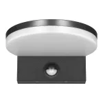 ASPEN LED 15W, oprawa ogrodowa z czujnikiem ruchu PIR, 1300lm, IP65, 4000K, czarna