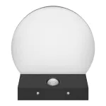 ASPEN LED 15W, oprawa ogrodowa z czujnikiem ruchu PIR, 1300lm, IP65, 4000K, czarna