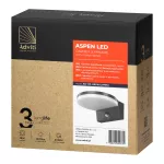 ASPEN LED 15W, oprawa ogrodowa z czujnikiem ruchu PIR, 1300lm, IP65, 4000K, szara
