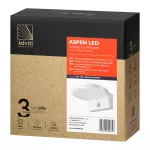 ASPEN LED 15W, oprawa ogrodowa z czujnikiem ruchu PIR, 1300lm, IP65, 4000K, biała