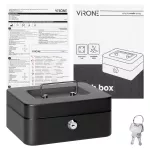 Kasetka na gotówkę, średnia, wymiary: 200 x 160 x 90 mm