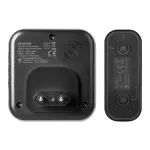 FUDU AC, dzwonek bezprzewodowy sieciowy, learning system, 36 dźwięków, 180m, czarny