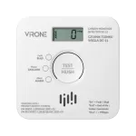 Bateryjny czujnik tlenku węgla (czadu), 2xAA, żywotność sensora 10 lat