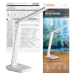 THANGO LED, lampka biurkowa, 8W, 600lm, 3000-4000-6000K, zmiana barwy światła, funkcja ściemniania, biała