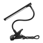 TERI II LED, lampka biurkowa z klipsem, 5W, 260lm, 4000K, czarna