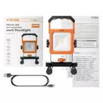 NOVA LED 9W, naświetlacz przenośny z akumulatorem, 700lm, IP54, 4000K, 1800mAh