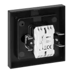 Łącznik p/t jednobiegunowy Malta, 10A, 250V, WP-1M, czarny mat