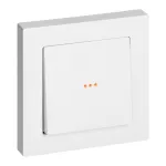 Łącznik jednobiegunowy p/t z podświeleniem Malta, 10A, 250V, WP-1M/S, biały