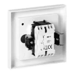 Łącznik jednobiegunowy p/t z podświeleniem Malta, 10A, 250V, WP-1M/S, biały