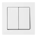 Łącznik p/t świecznikowy Malta, 10A, 250V, WP-2M, biały