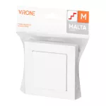 Łącznik p/t schodowy Malta, 10A, 250V, WP-5M, biały