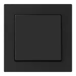 Łącznik krzyżowy p/t Malta, 10A, 250V, WP-8M, czarny mat