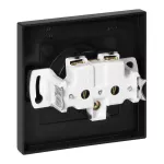 Gniazdo pojedyncze p/t 2P+Z Malta, 16A, 250V, PT-16M, czarny mat