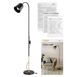 GRACE 1P, lampa podłogowa, E27, max. 18W, 160 cm, czarna