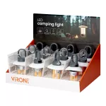 Latarka kempingowa LED, 200lm+120lm, 500mAh, 2000K/6000K, karabińczyk, osłonka