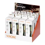 Latarka LED, 270/105lm, 1200mAh, przecinak do pasów, młotek bezpieczeństwa