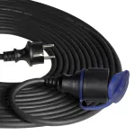 Przedłużacz warsztatowy bryzgoszczelny IP44, 1x2P+Z 30m,kabel gumowy olejoodporny H07RN-F 3x1,5mm², 230VAC/16A, schuko