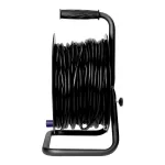 Przedłużacz bębnowy, 4 gniazda 2P+Z Schuko, kabel PVC H05VV-F 3x1,5mm², długość - 50m, STAŁE GNIAZDA, termik, przesłony torów prądowych