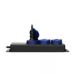 Przedłużacz warsztatowy bryzgoszczelny IP44, 3 gniazda 2P+Z schuko, przewód gumowy, H05RR-F 3x1,5mm², długość 5m