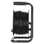 Przedłużacz bębnowy, 4 gniazda 2P+Z, kabel PVC H05VV-F 3x1,5mm², długość 25m, termik, przesłony torów prądowych