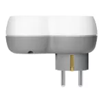 Rozgałęźnik 2P+Z, USB-A+C, schuko, biało-szary