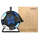 Przedłużacz bębnowy, 4 gniazda 2P+Z, kabel PVC H07RN-F 3x2,5mm², długość 40m, termik, przesłony torów prądowych