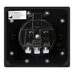 Hermetyczne gniazdo elektryczne, IP44, 1x2P+Z(Schuko), czarne