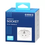 Hermetyczne gniazdo elektryczne, IP44, 1x2P+Z(Schuko), białe