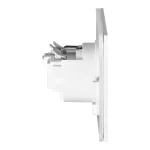 Hermetyczne gniazdo elektryczne, IP44, 1x2P+Z(Schuko), białe