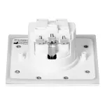 Hermetyczne gniazdo elektryczne, IP44, 1x2P+Z(Schuko), białe