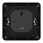 Czujnik ruchu, 2 żyłowy, 160st. IP20, 300W, do puszki, czarny