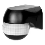 Czujnik ruchu 180° IP44, 800W, max 15m, mini, czarny