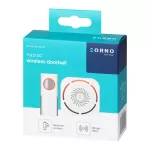 TULO DC , dzwonek bezprzewodowy bateryjny, learning system, 36 dźwięków, 150m, biały