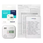 Bateryjny czujnik tlenku węgla (czadu), wbudowana bateria, żywotność sensora i baterii 10 lat