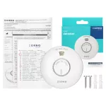 Bateryjny czujnik dymu, wbudowana bateria, żywotność sensora i baterii 10 lat