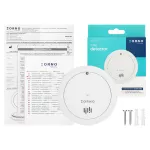 Bateryjny czujnik dymu, wbudowana bateria, żywotność sensora i baterii 10 lat